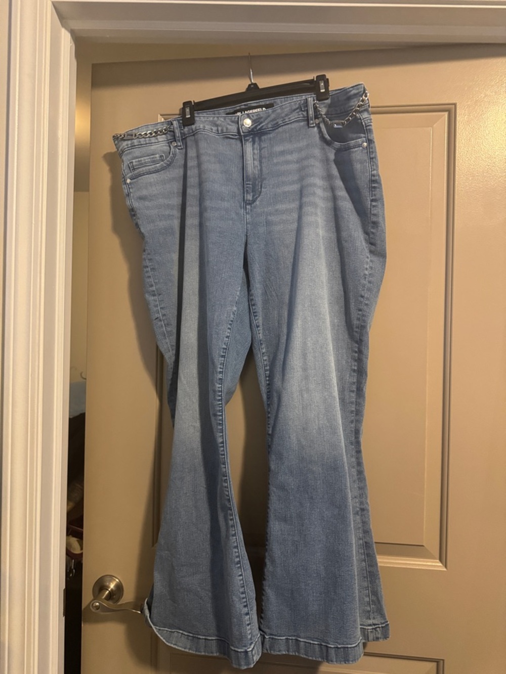 Karl Lagerfeld Light Blue Flare Jeans